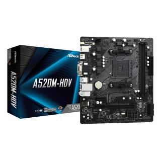 Asrock A520M-HDV AMD A520 2*DDR4 1*M.2 4*SataIII AM4 HDMI/VGA/DVI-D mATX