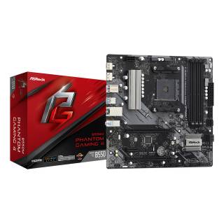 ASRock B550M Phantom Gaming 4 AMD B550 4*DDR4 2*M.2 4*SataIII AM4 HDMI/DisplayPort mATX