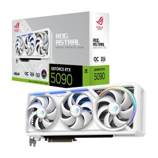 ASUS ROG Astral GeForce RTX 5090 White OC Edition 32GB GDDR7 DLSS4 2*HDMI/3*DisplayPort PCi Ex 5.0 16x