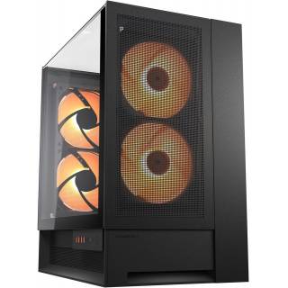 COUGAR OmnyX Black Case Midi Tower Vetro Temperato No-Power ATX/mATX/Mini-ITX