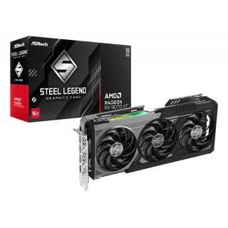 ASRock Radeon RX 9070 XT Steel Legend Dark 16GB GDDR6 HDMI/3*DisplayPort PCi Ex 5.0 16x