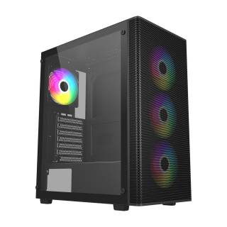 FSP Fortron M220 ARGB Case Midi Tower Vetro Temperato No-Power ATX/mATX