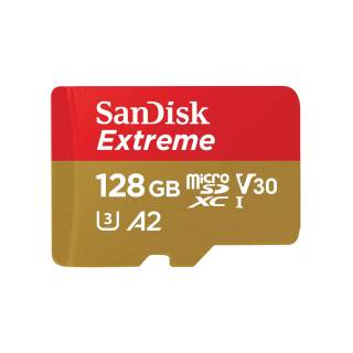 SanDisk Extreme Scheda MicroSDXC 128GB + Adattatore