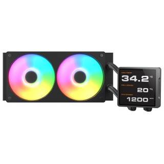 COUGAR Poseidon Vistek Pro ARGB 240 CPU Liquid Cooler Display IPS Intel 1851/1700/1200 AMD AM5/AM4