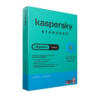 Kaspersky Standard per 1 Dispositivo Versione Super Slim Box - 1 Anno ATT