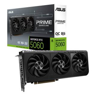 ASUS Prime GeForce RTX 5060 OC Edition 8GB GDDR7 DLSS4 1*HDMI/3*DisplayPort PCi Ex 5.0 16x