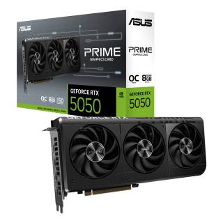 ASUS Prime GeForce RTX 5050 OC Edition 8GB GDDR6 DLSS4 HDMI/3*DisplayPort PCi Ex 5.0 16x