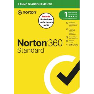 Norton 360 Standard 2026 | Antivirus per 1 Dispositivo Licenza di 1 Anno