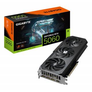 GIGABYTE GeForce RTX 5060 Gaming OC 8GB GDDR7 DLSS4 1*HDMI/3*DisplayPort PCi Ex 5.0 16x
