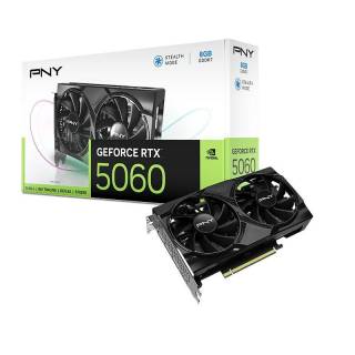 PNY GeForce RTX 5060 Dual Fan 8GB GDDR7 DLSS4 1*HDMI/3*DisplayPort PCi Ex 5.0 16x