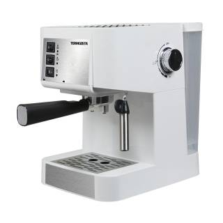 Termozeta TZ Espresso Macchina Caffè Manuale Espresso 1.5L Argento/Bianco