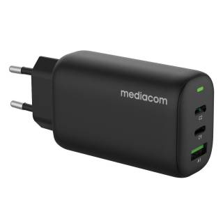 Mediacom MD-A140 Caricabatterie da Parete 65W 2*USB-C/USB