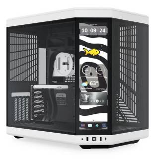 HYTE Y70 Touch Infinite Panda Case Midi Tower Display IPS Touch 2.5K Vetro Temperato No-Power E-ATX/ATX/mATX/Mini-ITX