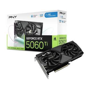 PNY GeForce RTX 5060 Ti Overclocked Dual Fan 16GB GDDR7 DLSS4 1*HDMI/3*DisplayPort PCi Ex 5.0 16x