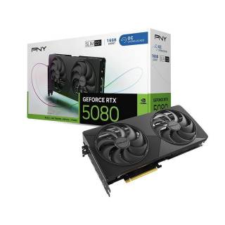 PNY GeForce RTX 5080 Slim OC 16GB GDDR7 DLSS4 1*HDMI/3*DisplayPort PCi Ex 5.0 16x