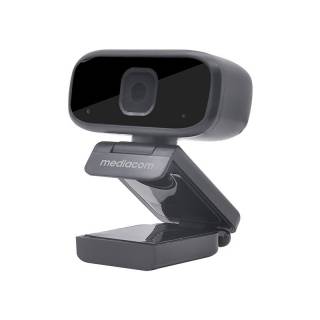 Atlantis Land M500 WebCam con Microfono 1080p/30fps USB Nero