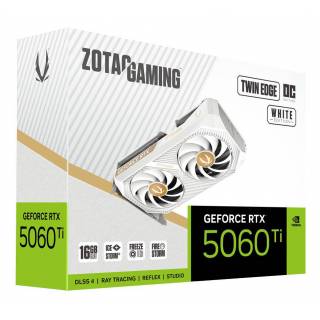 Zotac GeForce RTX 5060 Ti Twin Edge OC White Edition 16GB GDDR7 DLSS4 1*HDMI/3*DisplayPort PCi Ex 5.0 16x