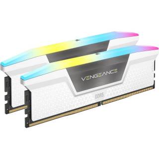 Corsair CMH32GX5M2D6000Z38W Vengeance RGB 32GB Kit 2x16GB DDR5 6000MHz CL38 Bianco - Memorie RAM