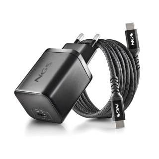 NGS BUD65W-L Alimentatore per Notebook Lenovo GaN 65W USB-C + 5 Connettori