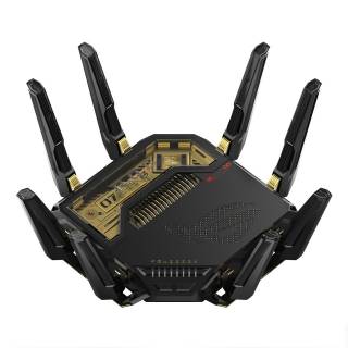 ASUS ROG Rapture GT-BE98 Pro Edition 20 Router Wireless Wi-Fi 7 30000Mbps Quad-band 10 Nero e Oro