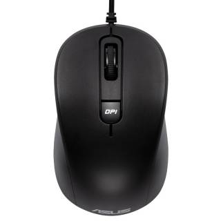 ASUS MU101C Mouse Ottico Ambidestro 3200DPI 4 Tasti USB Nero