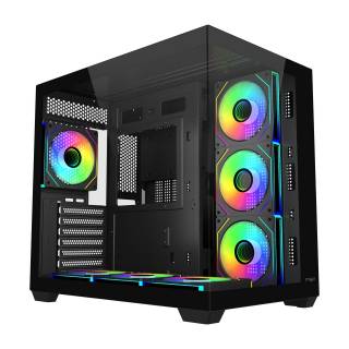 FSP Fortron M341 ARGB Case Midi Tower Temperato No-Power ATX/mATX/Mini-ITX