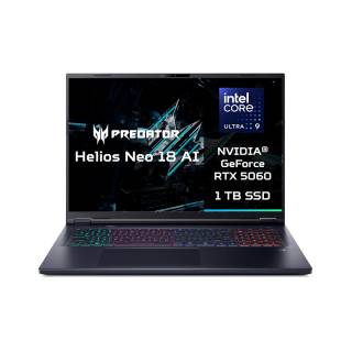 Acer Predator Helios Neo 18 AI Intel Core Ultra 9 275HX 32GB GeForce RTX 5060 1TB 18" WQXGA No OS